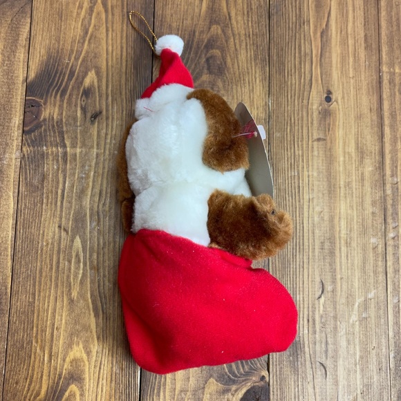 Vintage Acme Christmas Plush Dog Christmas Sak-Pak 1987 - Picture 2 of 6